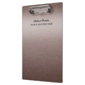 茶色パーソナライズされた金属 クリップボード (左)