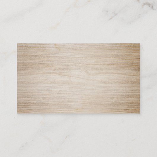 茶色フェイクの木空白の 名刺 (裏面)