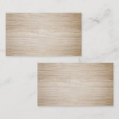 茶色フェイクの木空白の 名刺 (正面/裏面)