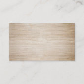 茶色フェイクの木空白の 名刺 (正面)