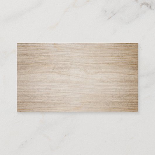 茶色フェイクの木空白の 名刺 (正面)