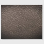 茶色フェイク動物皮革プリント ラッピングペーパー (フラット)