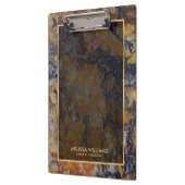 茶色フェイク大理石テクスチャ金ゴールド縁ど クリップボード (左)