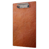 茶色フェイク革 クリップボード (左)