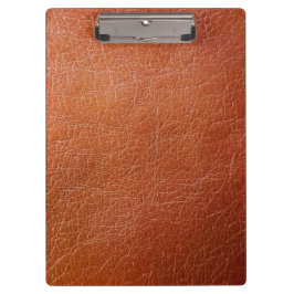 茶色フェイク革 クリップボード