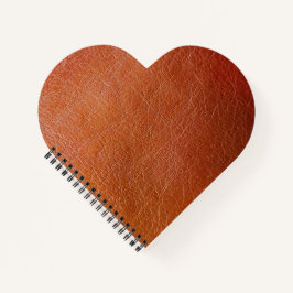 茶色フェイク革 ノートブック