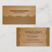 茶色ブラシ仕上げアルミニウムパターン 名刺 (正面/裏面)