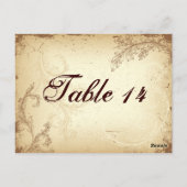 茶色ベージュのス結婚クロールの表 ポストカード (裏面)