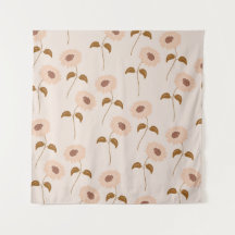 茶色ベージュ レトロ Y2K ヒッピーのひまわり柄