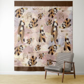 茶色ペリカンまたは鷹の羽根 タペストリー (インサイチュ)