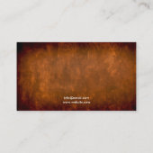 茶色ミニマル馬の写真コーチ素朴ング 名刺 (裏面)