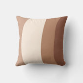 茶色モダンとベージュの図形 |写真 クッション (裏面)