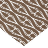 茶色モダンの白のパターン テーブルクロス (アングル)