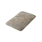 茶色モダンの石、大理石のパターン バスマット (アングル)