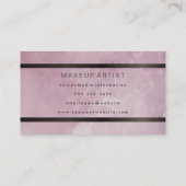 茶色モダングランジの金属トリム付 名刺 (裏面)