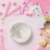 茶色モダン大理石 ペーパーボウル (パーティー)