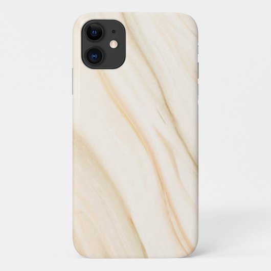 茶色モダン波大理石ケースメイト Case-Mate iPhoneケース (裏面)