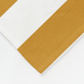 茶色モダン白ストライプの装飾テンプレート フリースブランケット (角)