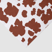 茶色モダン白色牛皮質組織アニマルプリント 薄葉紙 (詳細)