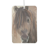 茶色モダン絵画の馬の カーエアーフレッシュナー (正面)