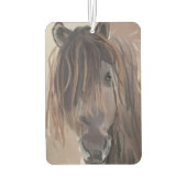 茶色モダン絵画の馬の カーエアーフレッシュナー (裏面)