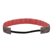 茶色ユニークの蛇の皮膚パターン アスレチックヘッドバンド (裏面)