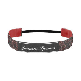 茶色ユニークの蛇の皮膚パターン アスレチックヘッドバンド