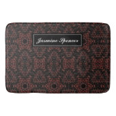 茶色ユニークの蛇の皮膚パターン バスマット (正面)