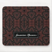 茶色ユニークの蛇の皮膚パターン マウスパッド (正面)