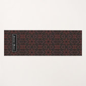 茶色ユニークの蛇の皮膚パターン ヨガマット (正面(横))