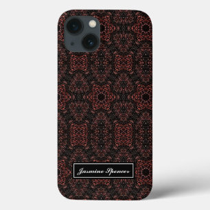 茶色ユニークの蛇の皮膚パターン iPhone 13ケース