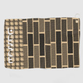 茶色レンガゴルフタオル ゴルフタオル (横)