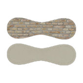 茶色レンガ壁Aノベルティデザイン 野球ボール (パネル)