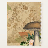 茶色ヴィンテージキノコ花プランナー プランナー手帳 (裏面)