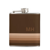 茶色ヴィンテージモノグラム フラスク (正面)