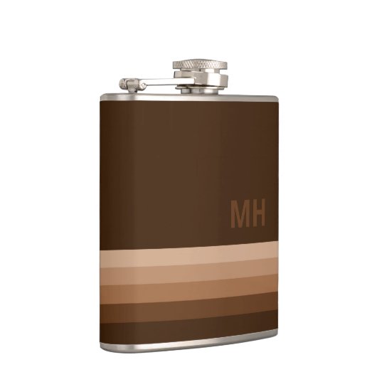 茶色ヴィンテージモノグラム フラスク (右)