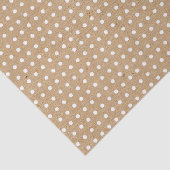 茶色動揺してのクラフトにフェイク白い素朴ドット 薄葉紙 (詳細)
