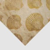 茶色動揺してのデコページの貝殻 薄葉紙 (詳細)