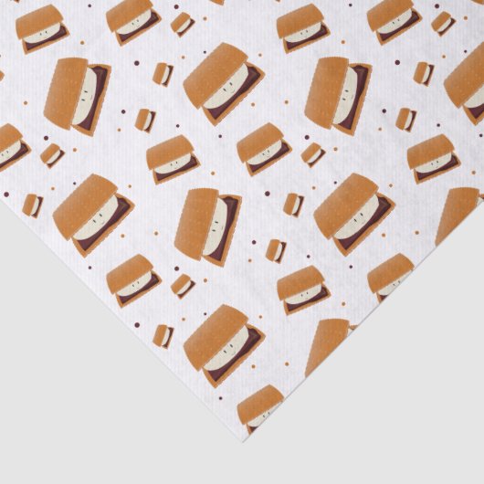 茶色図解入りの、写真付きのの白の笑顔の詳細パターン 薄葉紙 (詳細)