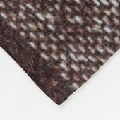 茶色市松模様にのウールの格子縞の布地のテクスチャ。タータンチェック  フリースブランケット (角)