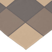 茶色市松模様に ミディアムテーブルランナー (コーナー)