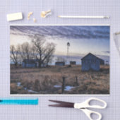 茶色擦り切れたの草原に灰色のバー 薄葉紙 (クラフト)