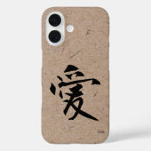 茶色日本のの和紙に恋をする紙 Case-Mate iPhoneケース (裏面)