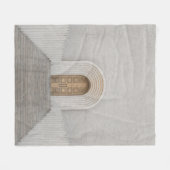 茶色木戸 フリースブランケット (正面(横))