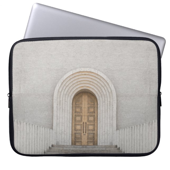 茶色木戸 ラップトップスリーブ (正面)