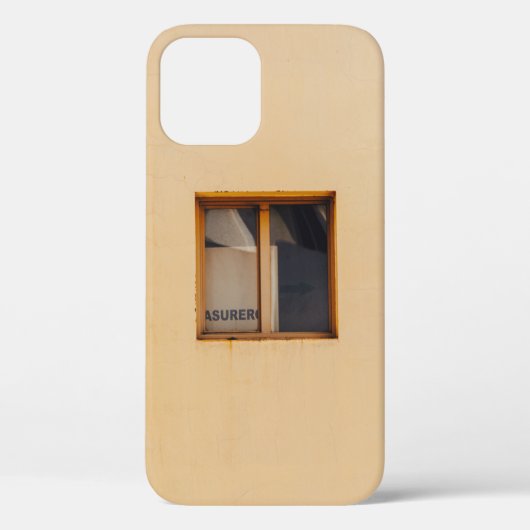 茶色木枠ガラス窓 Case-Mate iPhoneケース (裏面)