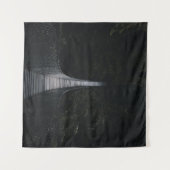 茶色木橋の浅焦点写真 タペストリー (正面(横))