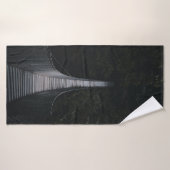 茶色木橋の浅焦点写真 バスタオル (バスタオル)