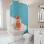 茶色澄んの液体を入れた飲用ガラス シャワーカーテン (インサイチュ)