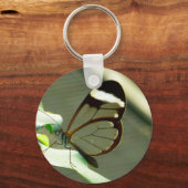 茶色素晴らしと半透明の蝶 キーホルダー (正面)